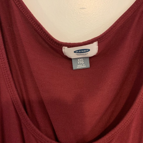 Sunflower tank top- maroon - Picture 2 of 3